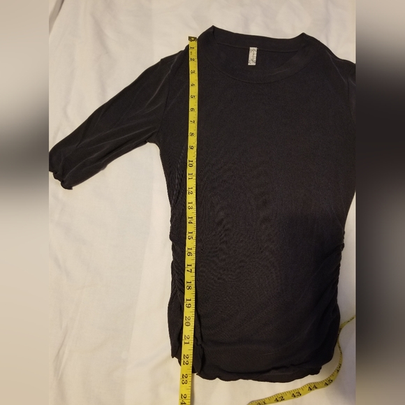 Free People Shirt Women's Size SP Color Dark Gray - Picture 3 of 10